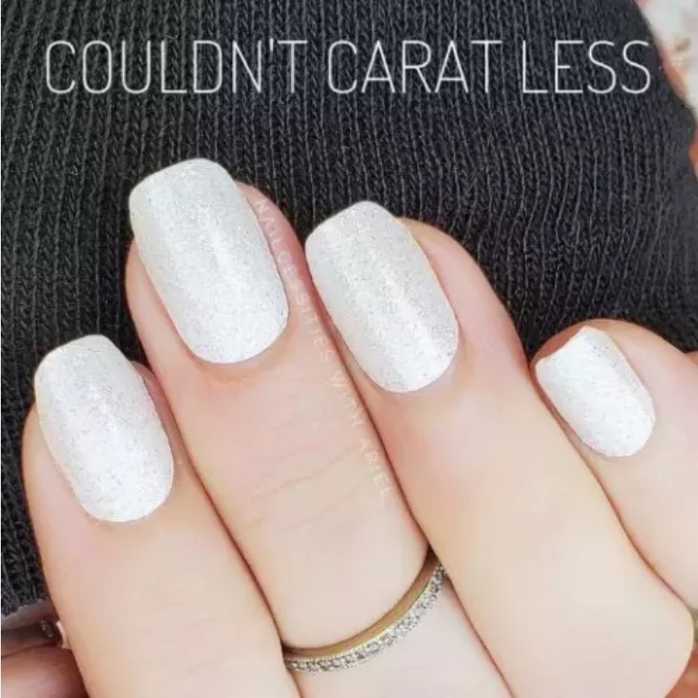 *Retired* Color Street: Couldn’t Carat Less | White Glitter Party Winter Sparkle - Picture 5 of 16